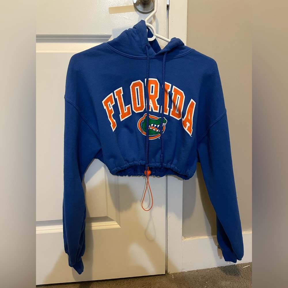 UF custom cropped hoodie